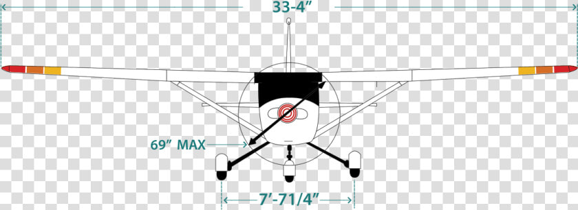 Cessna 172 Front View   Png Download  Transparent PngTransparent PNG