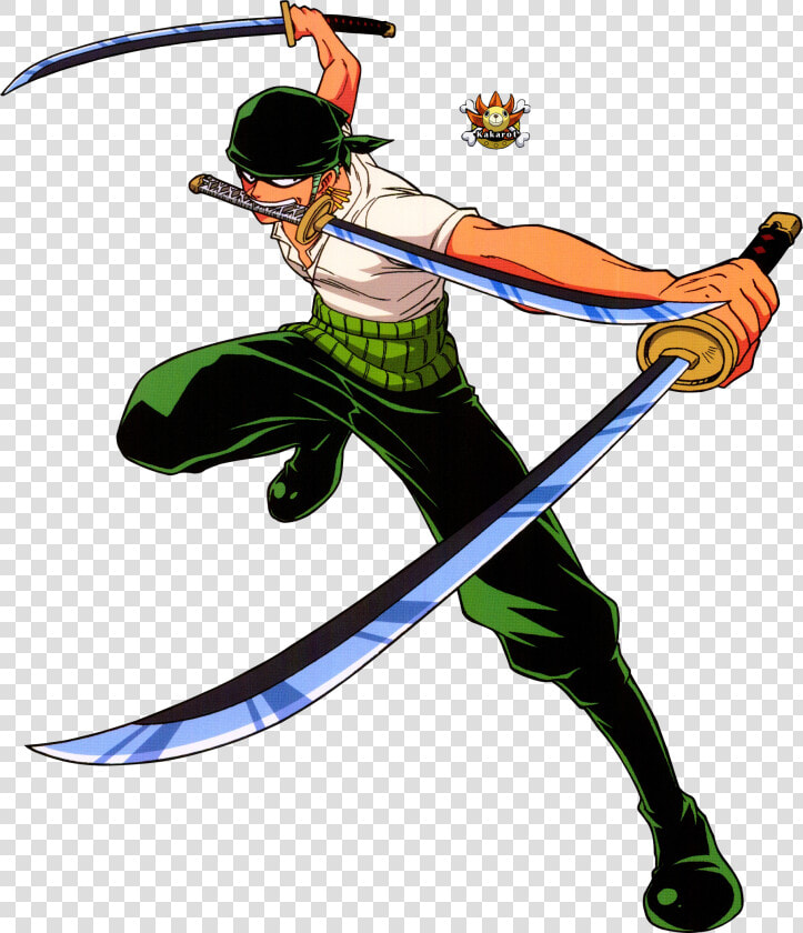 One Piece Zoro Png Pic   One Piece Zoro Three Sword Style  Transparent PngTransparent PNG