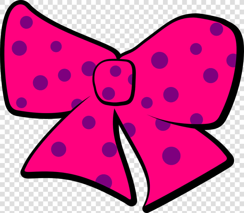 Bow  Ribbon  Girl  Present  Pink  Purple  Dots  Fashion   Minnie Mouse Pink Ribbon  HD Png DownloadTransparent PNG