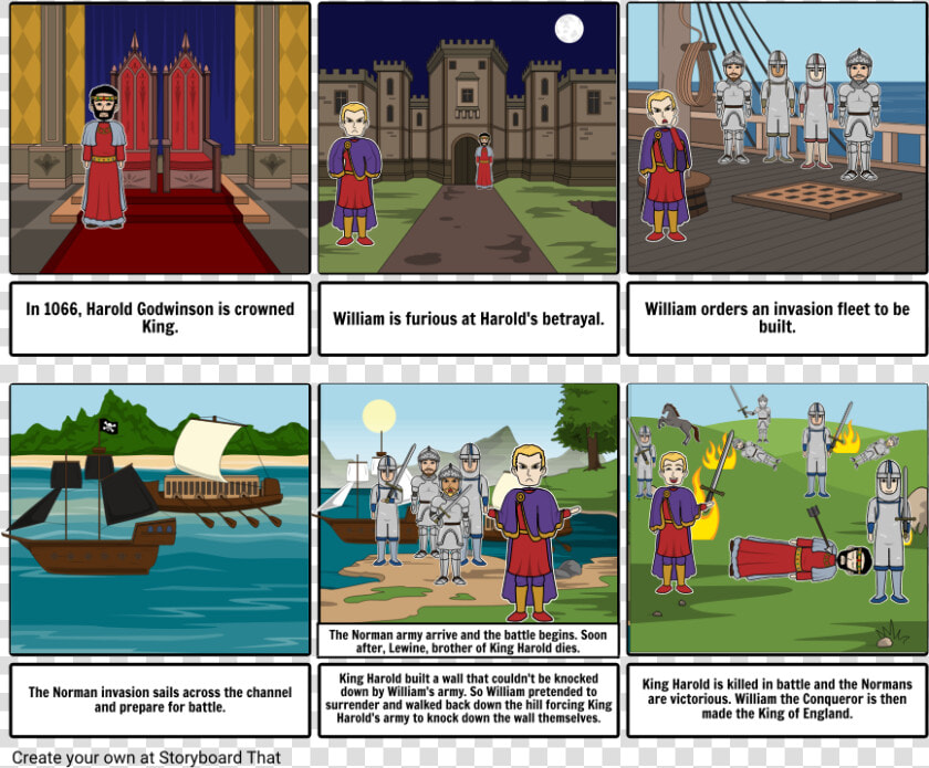 Battle Of Hastings Storyboard  HD Png DownloadTransparent PNG