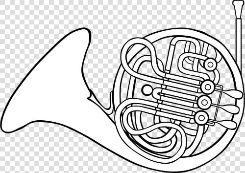 Vector Image Of French Horn   French Horn Clipart  HD Png DownloadTransparent PNG