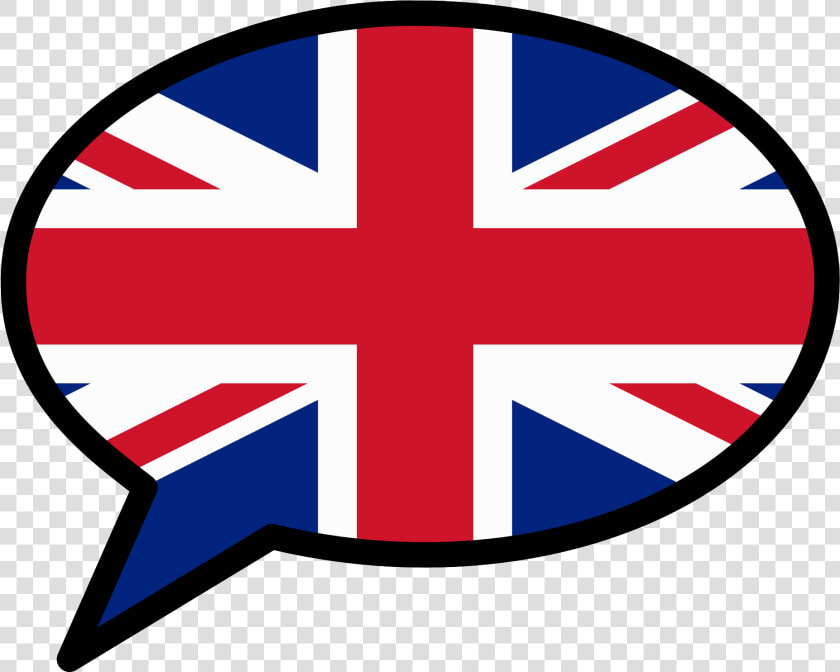 English Speech Balloon   English Flag Speech Bubble  HD Png DownloadTransparent PNG