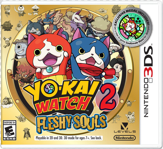 Yo Kai Watch 2 Bony Spirits 3ds  HD Png DownloadTransparent PNG