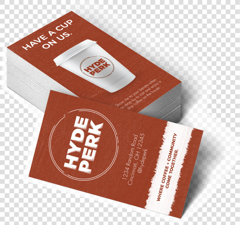 Hyde Perk Business Card Mockup 2   Graphic Design  HD Png DownloadTransparent PNG