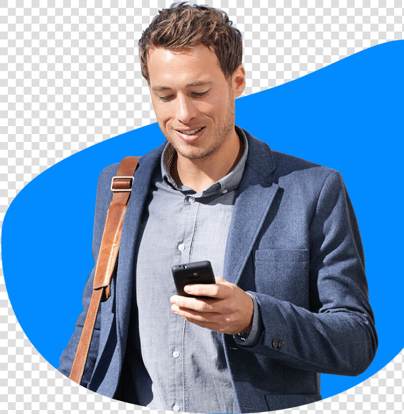 Real Estate Agent Looking Phone  HD Png DownloadTransparent PNG