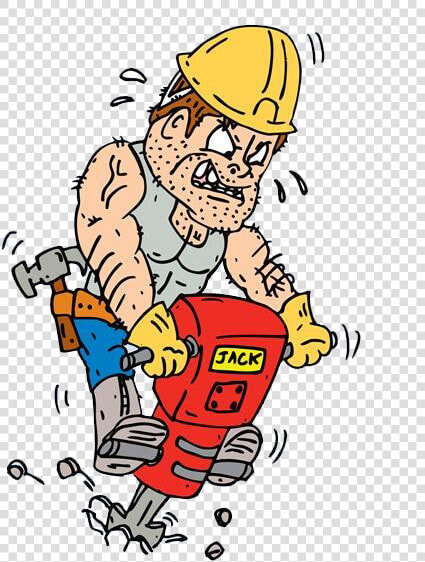 Engineering Clipart Service Engineer   Construction Worker Jackhammer  HD Png DownloadTransparent PNG