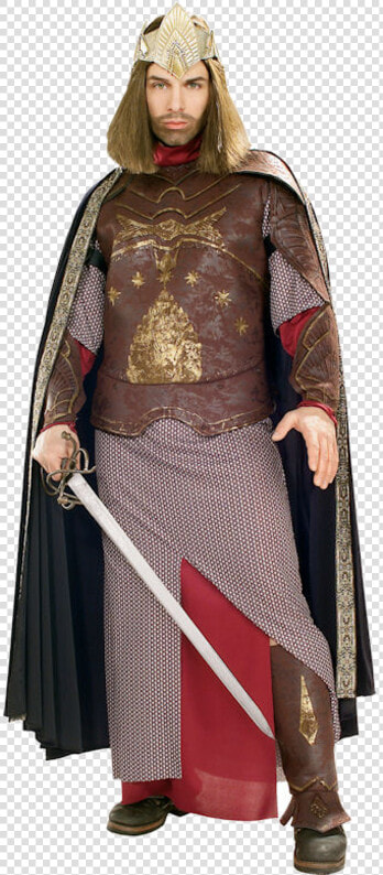 Men Deluxe Aragorn Costume Adult Lord Of The Rings   Lord Of The Rings King Costume  HD Png DownloadTransparent PNG