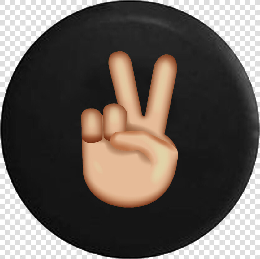 Peace Sign Fingers Text Emoji   Peace Sign Fingers  HD Png DownloadTransparent PNG