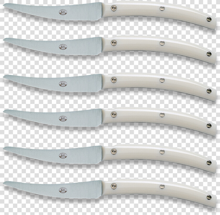 Convivio Steak Knife  White Set Of 6   Blade  HD Png DownloadTransparent PNG