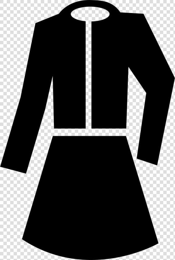 Dress With Coat Black Set For Women   Clothing Set Icon Png  Transparent PngTransparent PNG