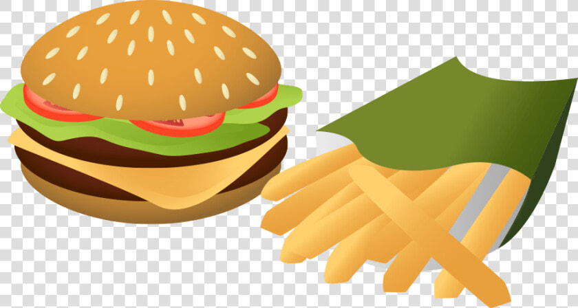 Hamburger Clipart Saturated Fat   Illustration Png Fries  Transparent PngTransparent PNG