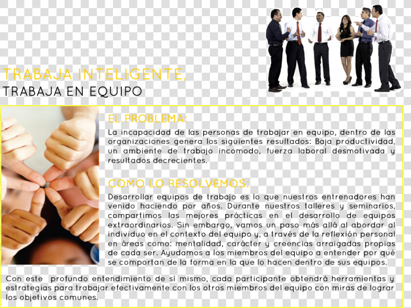 Trabajo En Equipo   Brochure  HD Png DownloadTransparent PNG