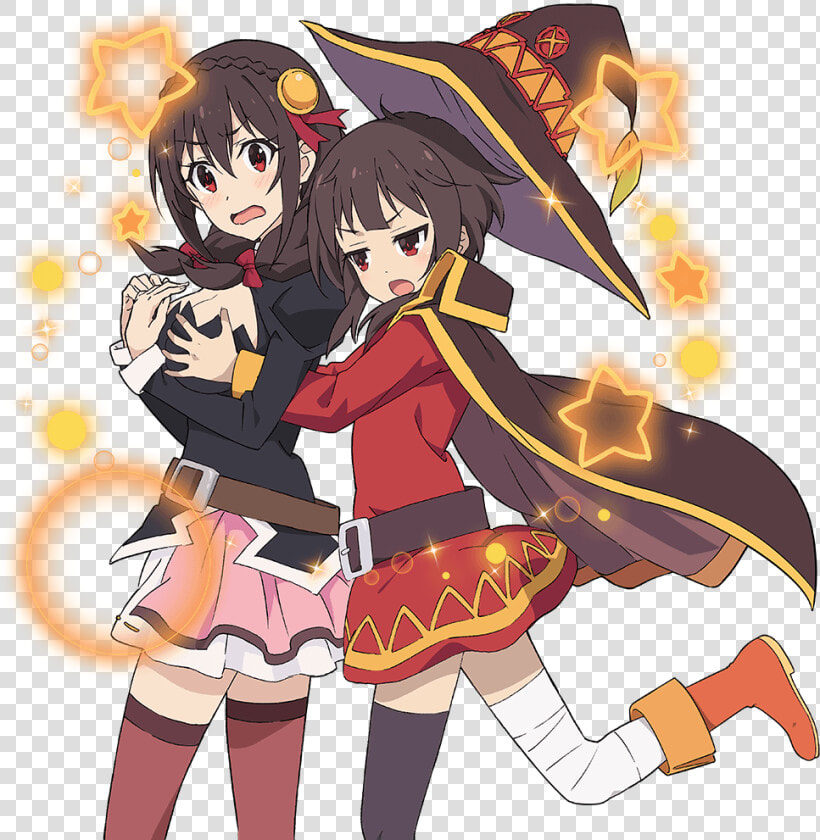 Konosuba Megumin And Yunyun  HD Png DownloadTransparent PNG