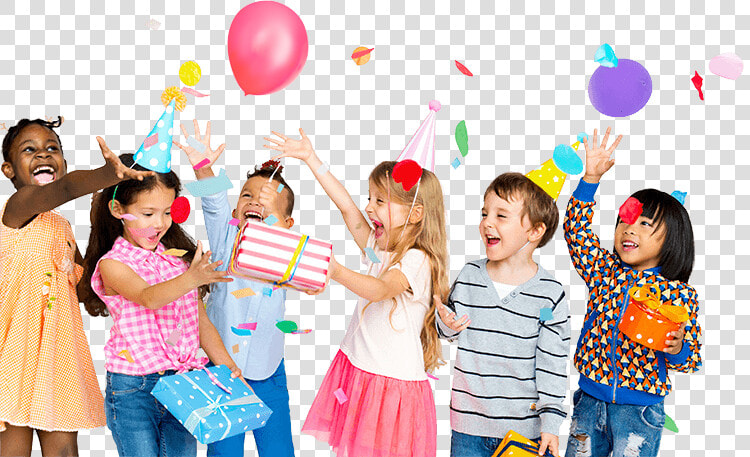 A Group Of Kids Excited About A Birthday   Kids Party  HD Png DownloadTransparent PNG