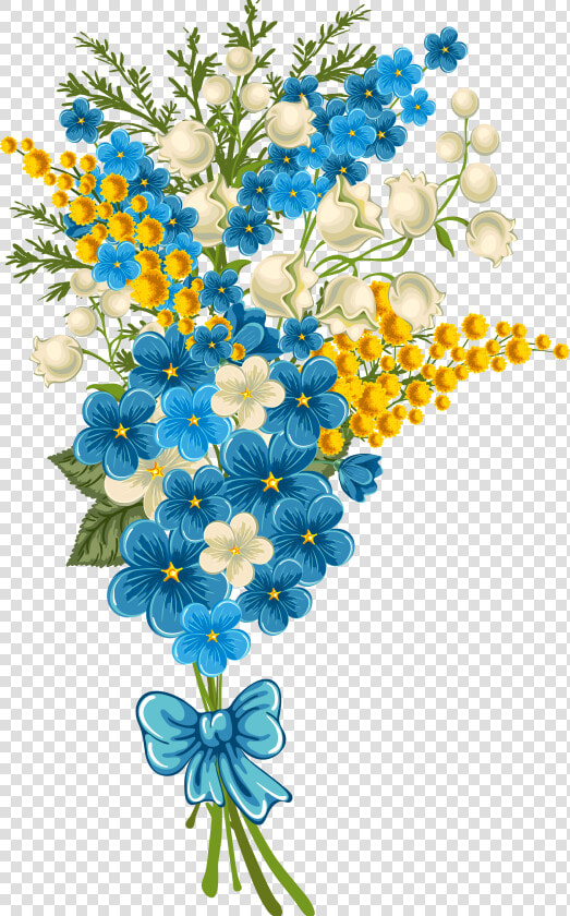 Art Flowers  Pretty Flowers  Flower Art  Flower Canvas    Vector Blue Flower Frame  HD Png DownloadTransparent PNG