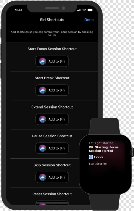 Focus 5 1 Siri Shortcuts  HD Png DownloadTransparent PNG