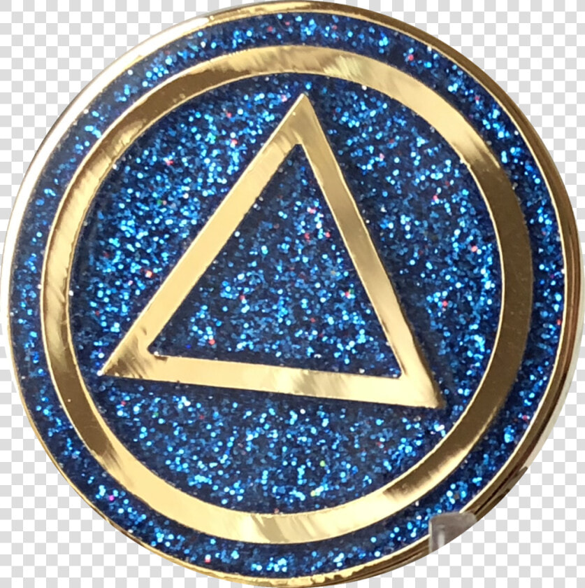 Aa Circle Triangle Logo Reflex Blue Glitter Gold Plated   Green Circle With Triangle Logo  HD Png DownloadTransparent PNG