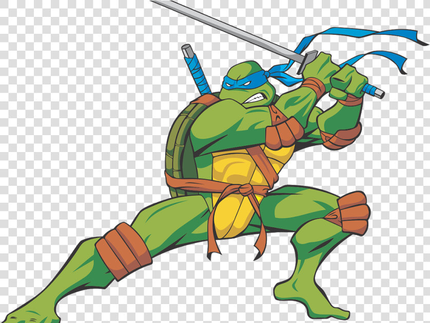 Ninja Turtles Png   Leonardo Ninja Turtle Art  Transparent PngTransparent PNG