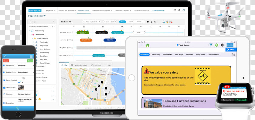 Intelligent Field Service Cloud   Field Service Management  HD Png DownloadTransparent PNG