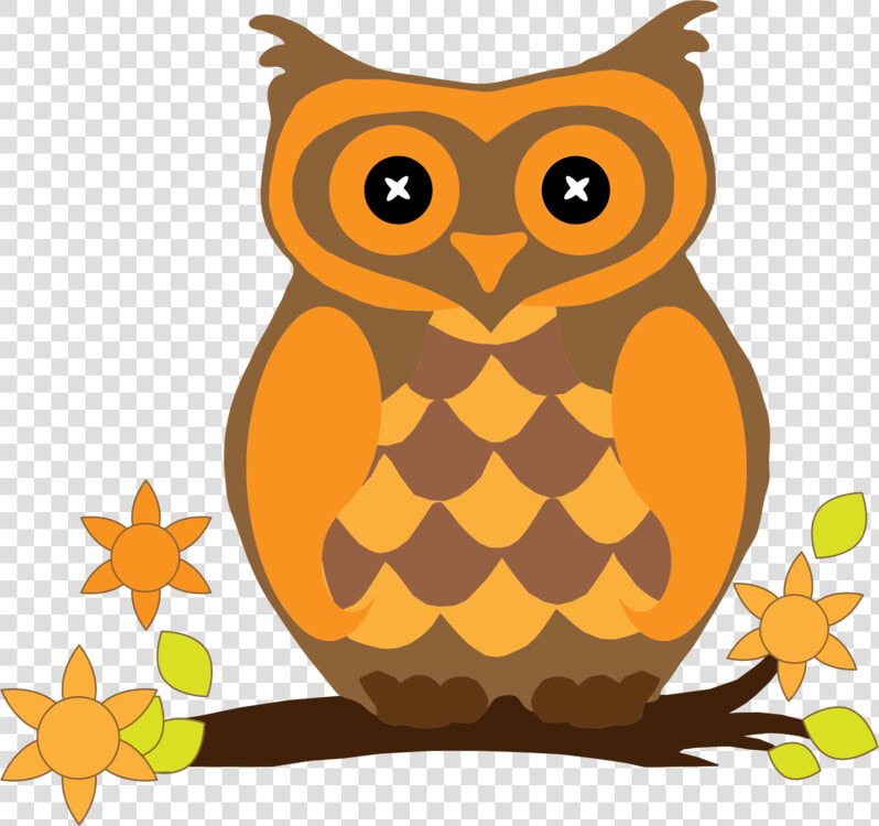 Owl vertebrate bird   Fall Owl Clip Art  HD Png DownloadTransparent PNG