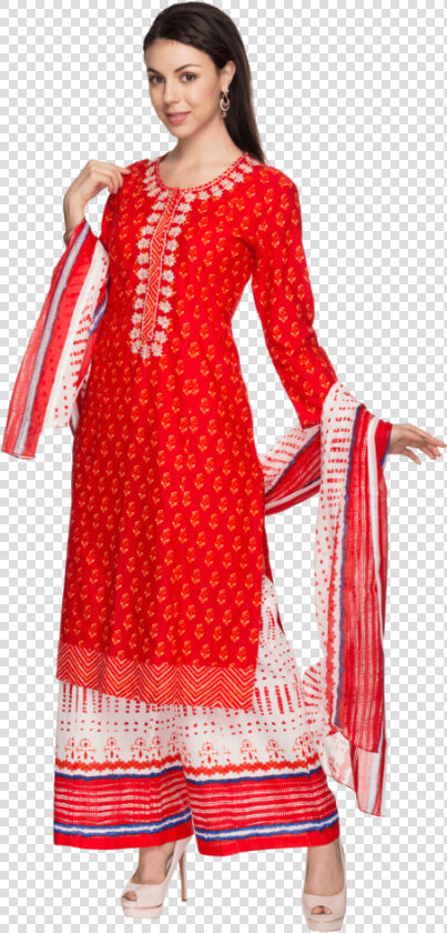 Womens Printed Kurta Palazzo Set   Photo Shoot  HD Png DownloadTransparent PNG