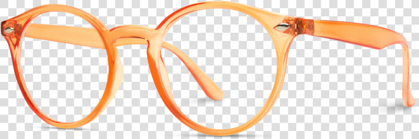 Orange Prescription Glasses  Transparent Frame Eyeglasses   Plastic  HD Png DownloadTransparent PNG