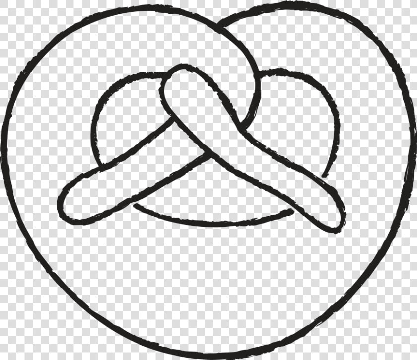 Pretzel Roll Icon   Line Art  HD Png DownloadTransparent PNG