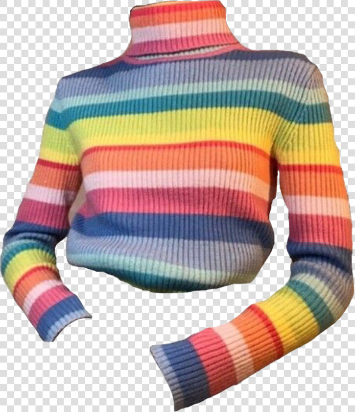  rainbow  sweater  clothes  shirt  pink  blue  green   Rainbow Aesthetic Clothes Png  Transparent PngTransparent PNG