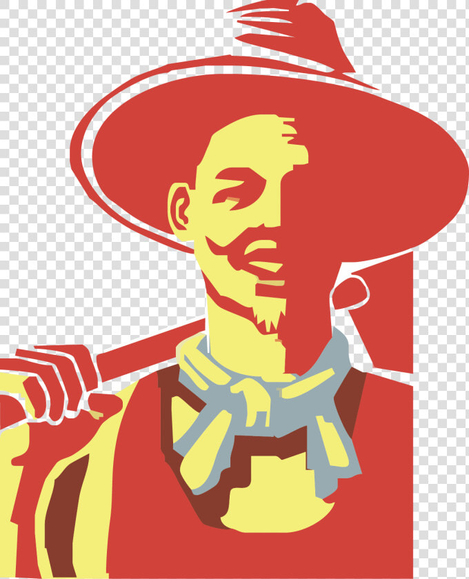 Peasant Farmer Silhouette Illustration   Campesino Vector  HD Png DownloadTransparent PNG