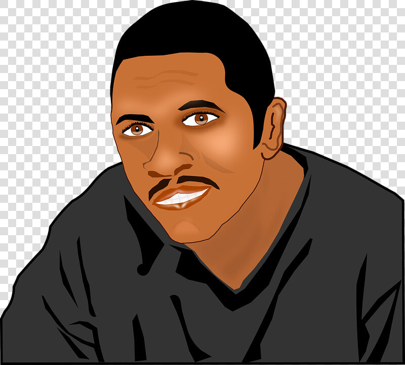 Man  Black  Male  Person  Face   African American Person Cartoon  HD Png DownloadTransparent PNG