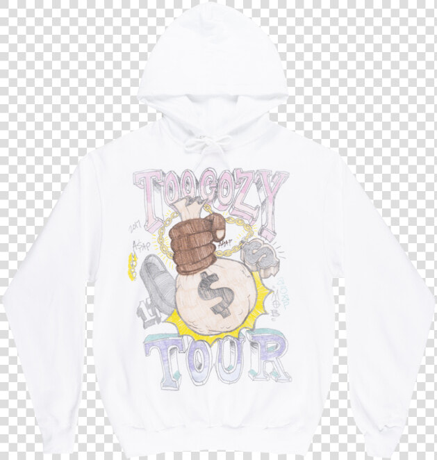 Asap Rocky Hoodie Cream  HD Png DownloadTransparent PNG