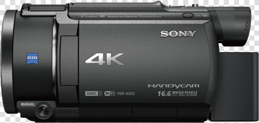 Ax53 4k Handycam   Sony Fdr Ax53 Camera Sony Handycam  HD Png DownloadTransparent PNG