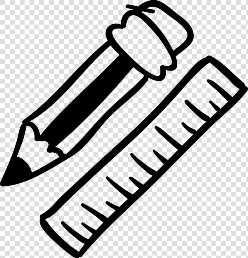 Pencil And Ruler Hand Drawn Education Tools   Png Hand Drawn Education  Transparent PngTransparent PNG