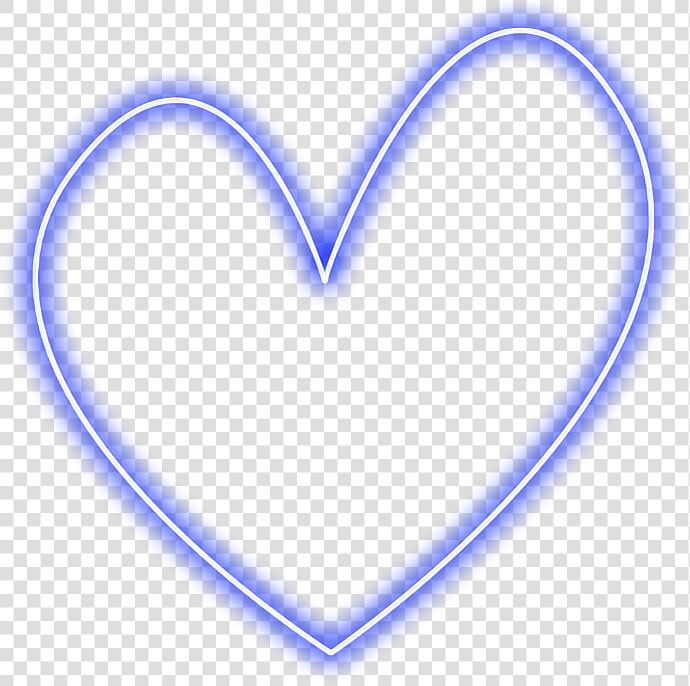  neon  blue  heart  overlay  aesthetic   Broken Heart Png Blue  Transparent PngTransparent PNG