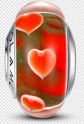 Red Heart Love Murano Glass Bead   Heart  HD Png DownloadTransparent PNG