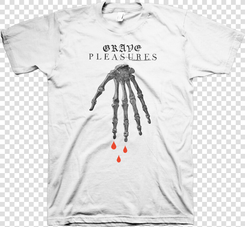 Grave Pleasures Skeleton Hand   Birds In Row T Shirt  HD Png DownloadTransparent PNG