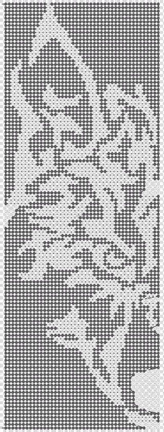 Alpha Friendship Bracelet Pattern Added Wolf Face Tribal   Wolf Bracelet Patterns  HD Png DownloadTransparent PNG