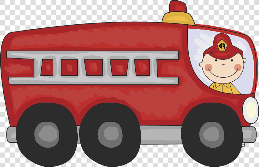 Vintage Fire Truck Clipart Free Clipart Images   Cartoon Fire Truck Clip Art  HD Png DownloadTransparent PNG