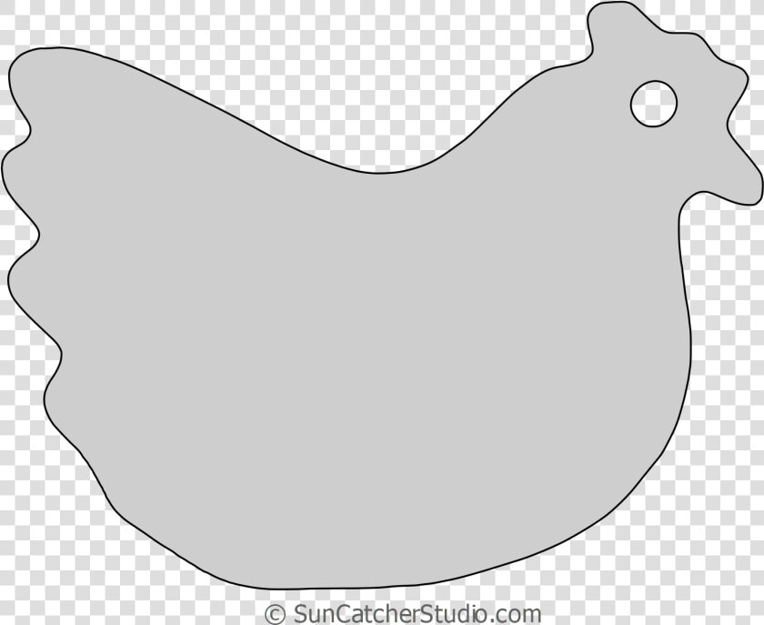 Transparent Chopping Wood Clipart   Chicken Cut Out Template  HD Png DownloadTransparent PNG