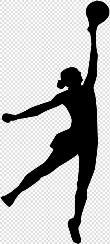 Volleyball Basketball Sport Free Picture   Netball Black And White  HD Png DownloadTransparent PNG