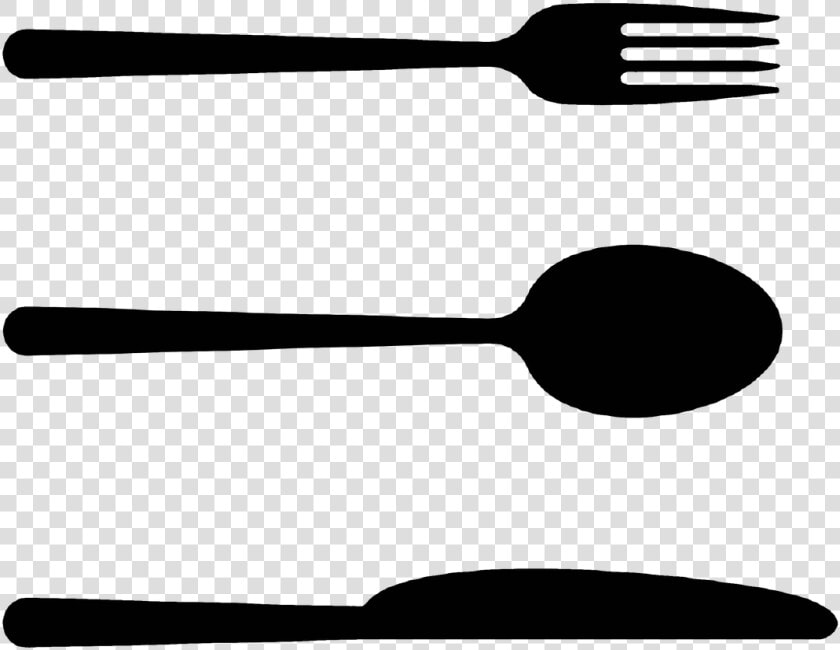 Cubiertos   Black And White Spoon In Png  Transparent PngTransparent PNG