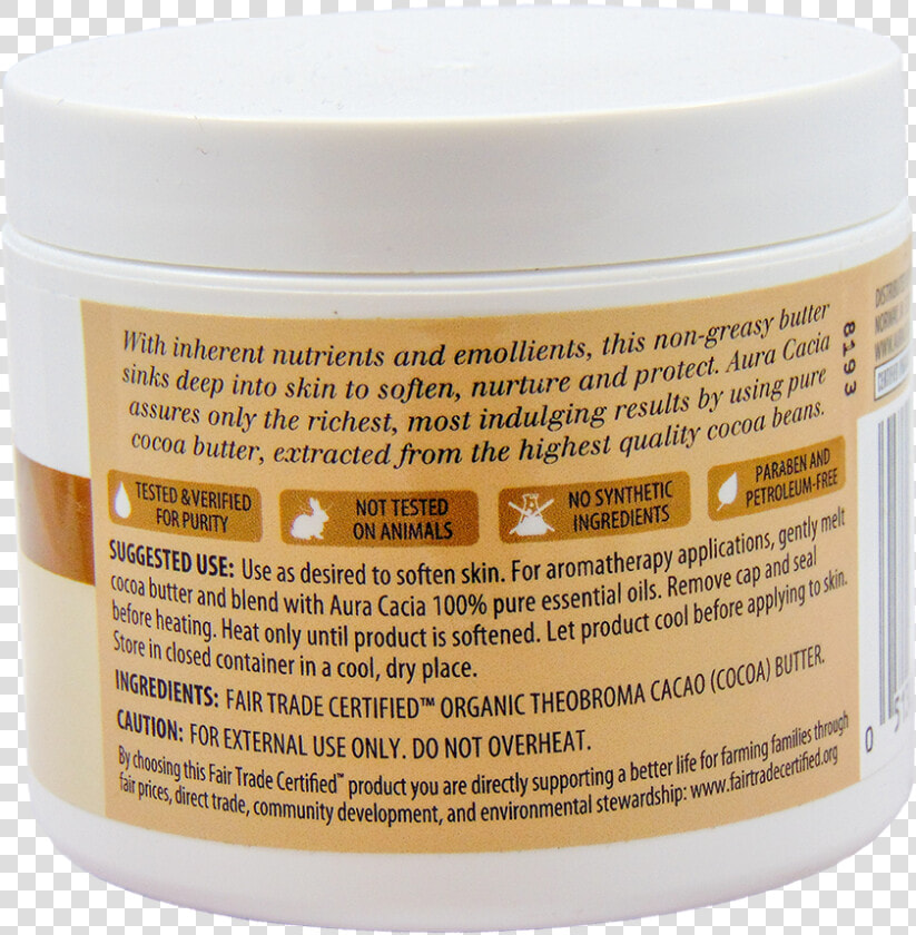 Nourishing Cocoa Butter Ingredients   Cosmetics  HD Png DownloadTransparent PNG