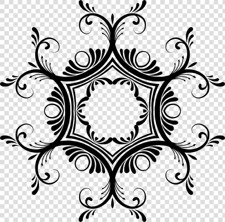 Floral Design Line Art Decorative Borders Decorative   Vector Ornament  HD Png DownloadTransparent PNG