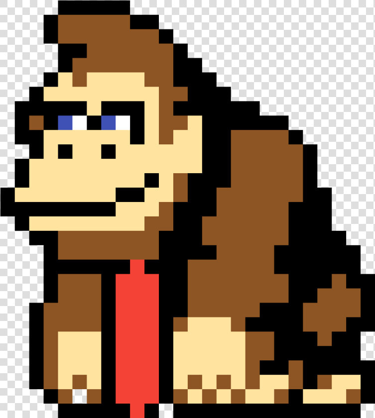 Donkey Kong No   Easy Donkey Kong Pixel Art  HD Png DownloadTransparent PNG