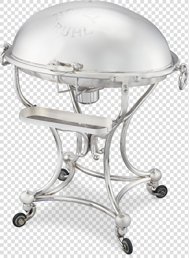 French Silverplate Meat Trolley   Outdoor Grill Rack  amp  Topper  HD Png DownloadTransparent PNG