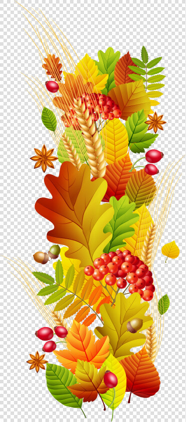 Autumn Season Floral Design Clip Art   Transparent Floral Clip Art  HD Png DownloadTransparent PNG