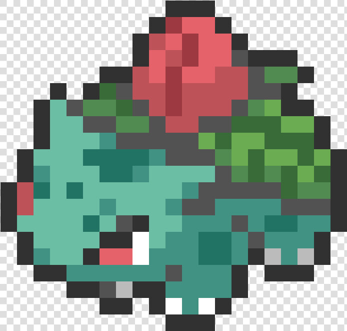 Pokemon Pixel Art Ivysaur  HD Png DownloadTransparent PNG