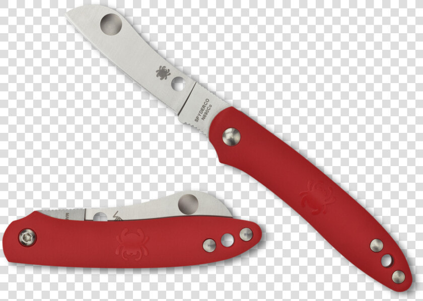 Spyderco Roadie Double Dent Non Locking Pocket Knife   Spyderco  HD Png DownloadTransparent PNG