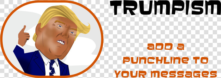 Trumpism Imessage Digital Stickers   Cartoon  HD Png DownloadTransparent PNG