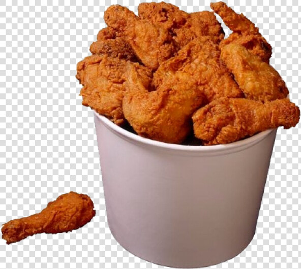 Fried Chicken Free Png Image Download   Chicken Wings In A Bucket  Transparent PngTransparent PNG